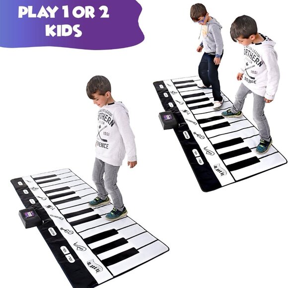 New Giant Floor Piano Keyboard Playmat Foldable Mat Musical Instrument Toddler K - Picture 6 of 15
